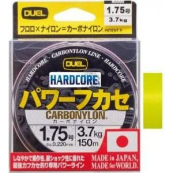 Леска YO-ZURI HARDCORE CARBONYLON 150м 2.5-0.260мм 5.0кг