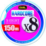 Плетеный шнур YO-ZURI DUEL PE HARDCORE X8 150m MilkyBlue #0,6 (0,132mm) 5,8kg H3294-MB